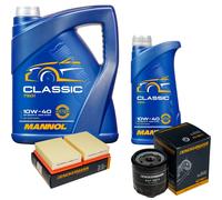 Denckermann Controllo Set mannol Classic 10W-40 6L per VW Lupo 1.0 1.4 Polo Di