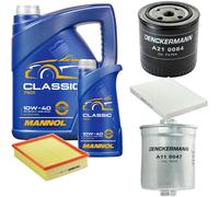 DENCKERMANN Controllo Set MANNOL Classic 10W-40 6L Per VW Passat Variant 2.8