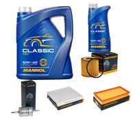 DENCKERMANN Controllo Set MANNOL Classic 10W-40 6L Per VW Polo 1.2 12V Seat