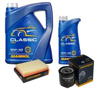 DENCKERMANN Controllo Set MANNOL Classic 10W-40 6L Per VW Polo 1.4 16V Golf