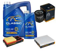 DENCKERMANN Controllo Set MANNOL Classic 10W-40 6L Per VW Polo 1.4 16V Seat