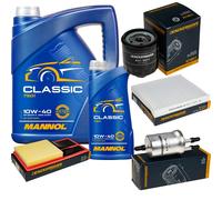 DENCKERMANN Controllo Set MANNOL Classic 10W-40 6L Per VW Polo 1.4 16V Seat