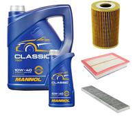 DENCKERMANN Controllo Set MANNOL Classic 10W-40 6L Per VW Sharan 1.9 TDI