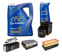 DENCKERMANN Controllo Set MANNOL Classic 10W-40 6L Per VW Touran 1.4 TSI