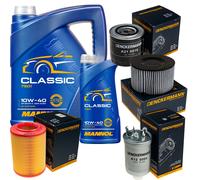 DENCKERMANN Controllo Set MANNOL Classic 10W-40 6L Per VW Transporter IV