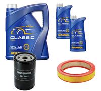 DENCKERMANN Controllo Set MANNOL Classic 10W-40 7L Per Audi 80 2.0 1.6 1.8 S