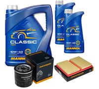 DENCKERMANN Controllo Set MANNOL Classic 10W-40 7L Per Audi A1 Sportback 1.0