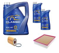 DENCKERMANN Controllo Set MANNOL Classic 10W-40 7L Per Audi A1 Sportback 1.8