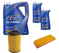 DENCKERMANN Controllo Set MANNOL Classic 10W-40 7L Per Audi A3 Sportback S3