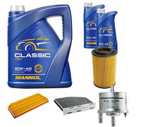 DENCKERMANN Controllo Set MANNOL Classic 10W-40 7L Per Audi A3 Sportback S3