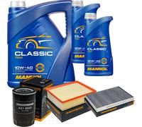 DENCKERMANN Controllo Set MANNOL Classic 10W-40 7L Per Audi A4 2.0 1.6 1.8 T