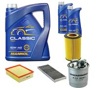 DENCKERMANN Controllo Set MANNOL Classic 10W-40 7L Per Audi A4 Avant 2.5 TDI