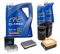 DENCKERMANN Controllo Set MANNOL Classic 10W-40 7L Per Audi A6 1.8 T 2.0