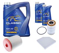 DENCKERMANN Controllo Set MANNOL Classic 10W-40 7L Per Audi A6 Allroad 3.0