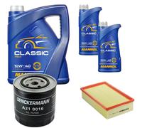 DENCKERMANN Controllo Set MANNOL Classic 10W-40 7L Per Audi A6 Avant 2.5 TDI