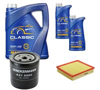 DENCKERMANN Controllo Set MANNOL Classic 10W-40 7L Per Audi A8 2.8
