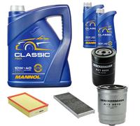 DENCKERMANN Controllo Set MANNOL Classic 10W-40 7L Per Audi Cabriolet 1.9