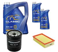 DENCKERMANN Controllo Set MANNOL Classic 10W-40 7L Per BMW 3 Serie 318i