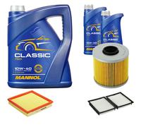 DENCKERMANN Controllo Set MANNOL Classic 10W-40 7L Per BMW 3er Compact 316i