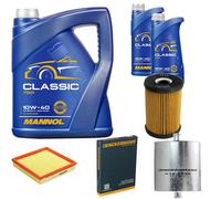 DENCKERMANN Controllo Set MANNOL Classic 10W-40 7L Per BMW 3er Compact 316i