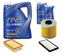 DENCKERMANN Controllo Set MANNOL Classic 10W-40 7L Per BMW 5 Serie 518i