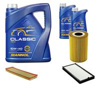 DENCKERMANN Controllo Set MANNOL Classic 10W-40 7L Per BMW 5 Serie 525tds 525td