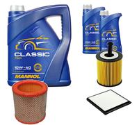 DENCKERMANN Controllo Set MANNOL Classic 10W-40 7L Per Citroën Berlingo 1.4I