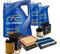 DENCKERMANN Controllo Set MANNOL Classic 10W-40 7L Per Citroën Berlingo