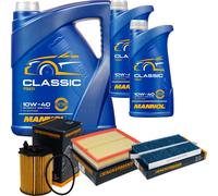 DENCKERMANN Controllo Set MANNOL Classic 10W-40 7L Per Citroën Berlingo