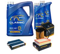 DENCKERMANN Controllo Set MANNOL Classic 10W-40 7L Per Citroën C4 Picasso I