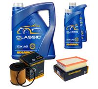 DENCKERMANN Controllo Set MANNOL Classic 10W-40 7L Per Citroën C4 Picasso I