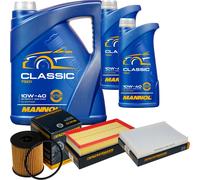 DENCKERMANN Controllo Set MANNOL Classic 10W-40 7L Per Citroën C5 III Break