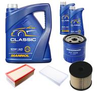 Denckermann Controllo Set mannol Classic 10W-40 7L per Citroën C5 Nei Boschi II