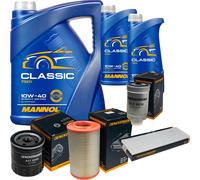 DENCKERMANN Controllo Set MANNOL Classic 10W-40 7L Per Citroën Jumper Kasten