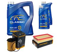 DENCKERMANN Controllo Set MANNOL Classic 10W-40 7L Per Citroën Jumpy Kasten