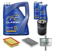 DENCKERMANN Controllo Set MANNOL Classic 10W-40 7L Per Fiat Brava 1.6 16V