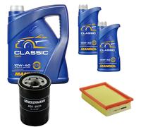 DENCKERMANN Controllo Set MANNOL Classic 10W-40 7L Per Fiat Bravo I 1.2 16V