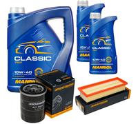 DENCKERMANN Controllo Set MANNOL Classic 10W-40 7L Per Fiat Doblo 1.4