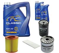 DENCKERMANN Controllo Set MANNOL Classic 10W-40 7L Per Fiat Ducato Kasten