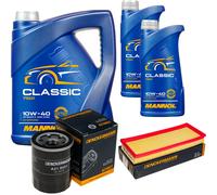DENCKERMANN Controllo Set MANNOL Classic 10W-40 7L Per Fiat Punto 1.2 16V 80