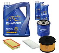 DENCKERMANN Controllo Set MANNOL Classic 10W-40 7L Per Fiat Scudo Kasten 1.9