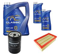 DENCKERMANN Controllo Set MANNOL Classic 10W-40 7L Per Fiat Stilo 1.6 16V