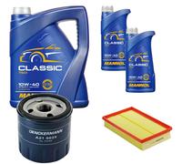 DENCKERMANN Controllo Set MANNOL Classic 10W-40 7L Per Fiat Stilo Multi
