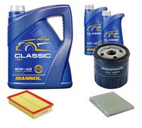DENCKERMANN Controllo Set MANNOL Classic 10W-40 7L Per Fiat Stilo Multi