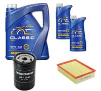 DENCKERMANN Controllo Set MANNOL Classic 10W-40 7L Per Ford Escort VII 1.8 D