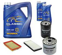 DENCKERMANN Controllo Set MANNOL Classic 10W-40 7L Per Ford Fiesta Kasten
