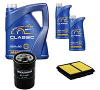 DENCKERMANN Controllo Set MANNOL Classic 10W-40 7L Per Honda CRX III 1.6 ESi