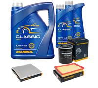 DENCKERMANN Controllo Set MANNOL Classic 10W-40 7L Per KIA Cerato 1.6 2.0