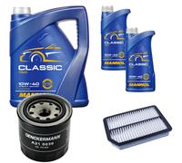 DENCKERMANN Controllo Set MANNOL Classic 10W-40 7L Per KIA Cerato 1.6
