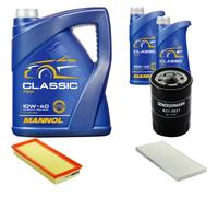 DENCKERMANN Controllo Set MANNOL Classic 10W-40 7L Per Lancia Y 1.2 16V
